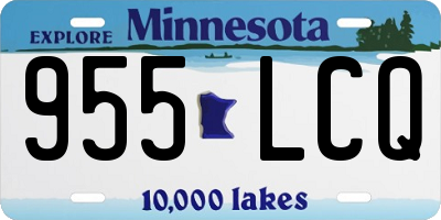 MN license plate 955LCQ