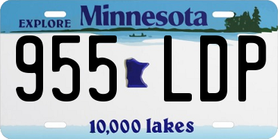 MN license plate 955LDP