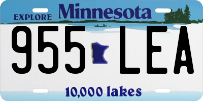 MN license plate 955LEA