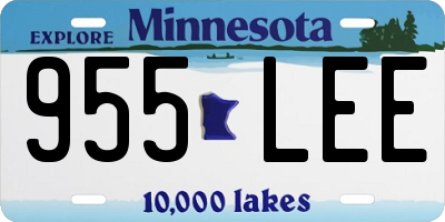 MN license plate 955LEE