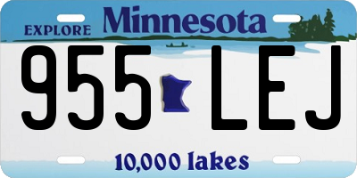 MN license plate 955LEJ