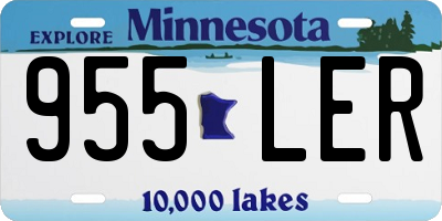 MN license plate 955LER