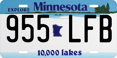 MN license plate 955LFB