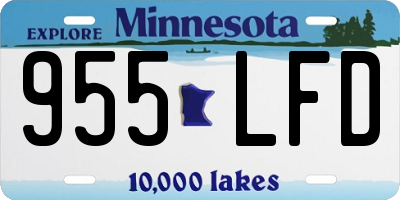 MN license plate 955LFD