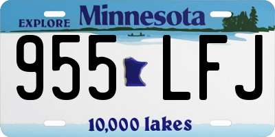 MN license plate 955LFJ