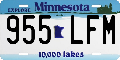 MN license plate 955LFM