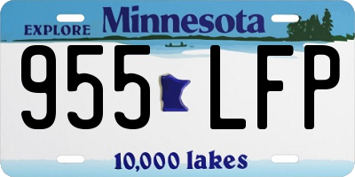 MN license plate 955LFP