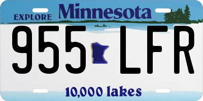 MN license plate 955LFR