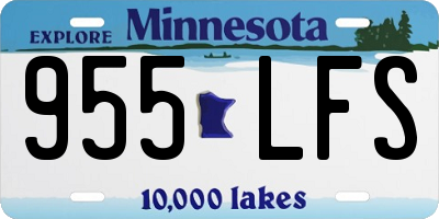 MN license plate 955LFS