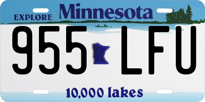 MN license plate 955LFU