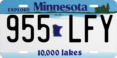 MN license plate 955LFY