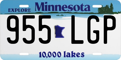 MN license plate 955LGP