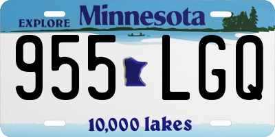 MN license plate 955LGQ
