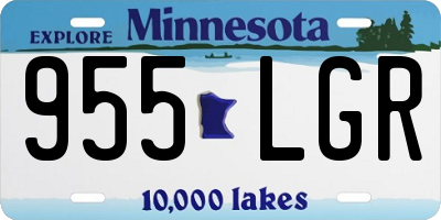 MN license plate 955LGR
