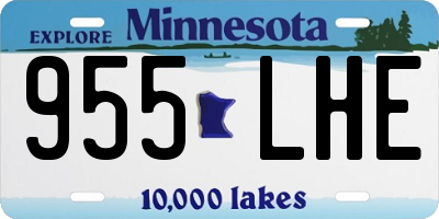 MN license plate 955LHE