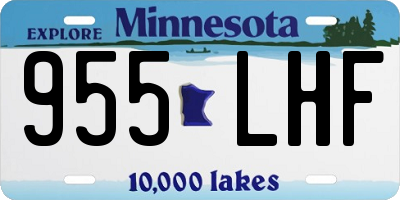 MN license plate 955LHF