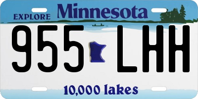 MN license plate 955LHH