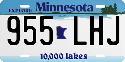 MN license plate 955LHJ