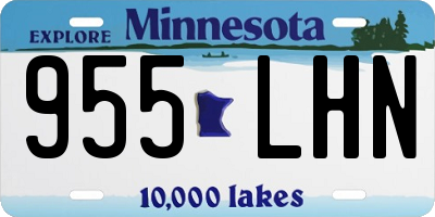 MN license plate 955LHN