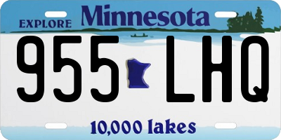 MN license plate 955LHQ