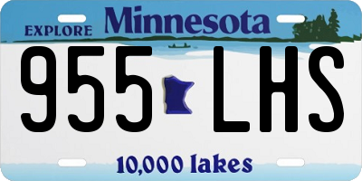 MN license plate 955LHS