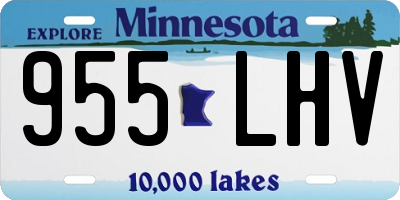 MN license plate 955LHV