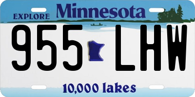 MN license plate 955LHW