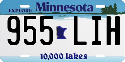 MN license plate 955LIH