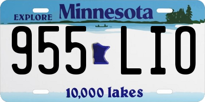 MN license plate 955LIO