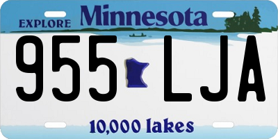 MN license plate 955LJA