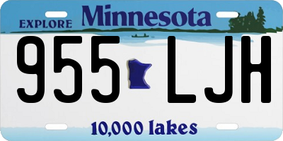 MN license plate 955LJH