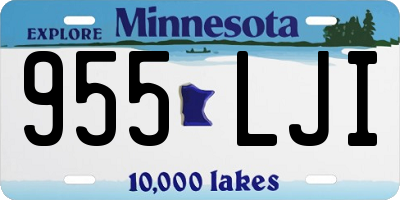 MN license plate 955LJI