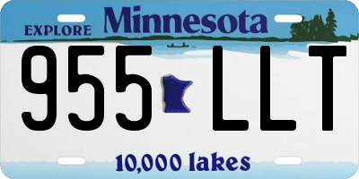 MN license plate 955LLT