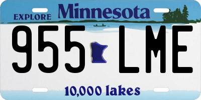 MN license plate 955LME