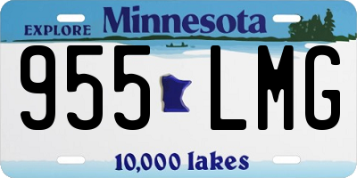 MN license plate 955LMG