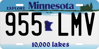 MN license plate 955LMV
