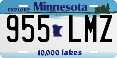 MN license plate 955LMZ