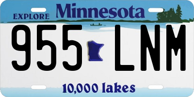 MN license plate 955LNM