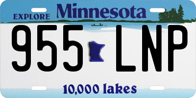 MN license plate 955LNP