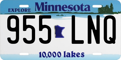 MN license plate 955LNQ