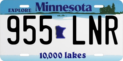 MN license plate 955LNR