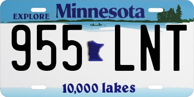 MN license plate 955LNT