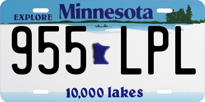 MN license plate 955LPL