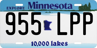 MN license plate 955LPP