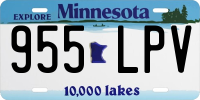 MN license plate 955LPV