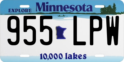 MN license plate 955LPW