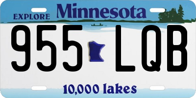 MN license plate 955LQB
