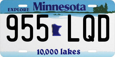 MN license plate 955LQD