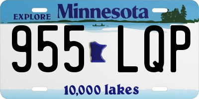MN license plate 955LQP
