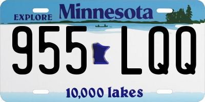 MN license plate 955LQQ